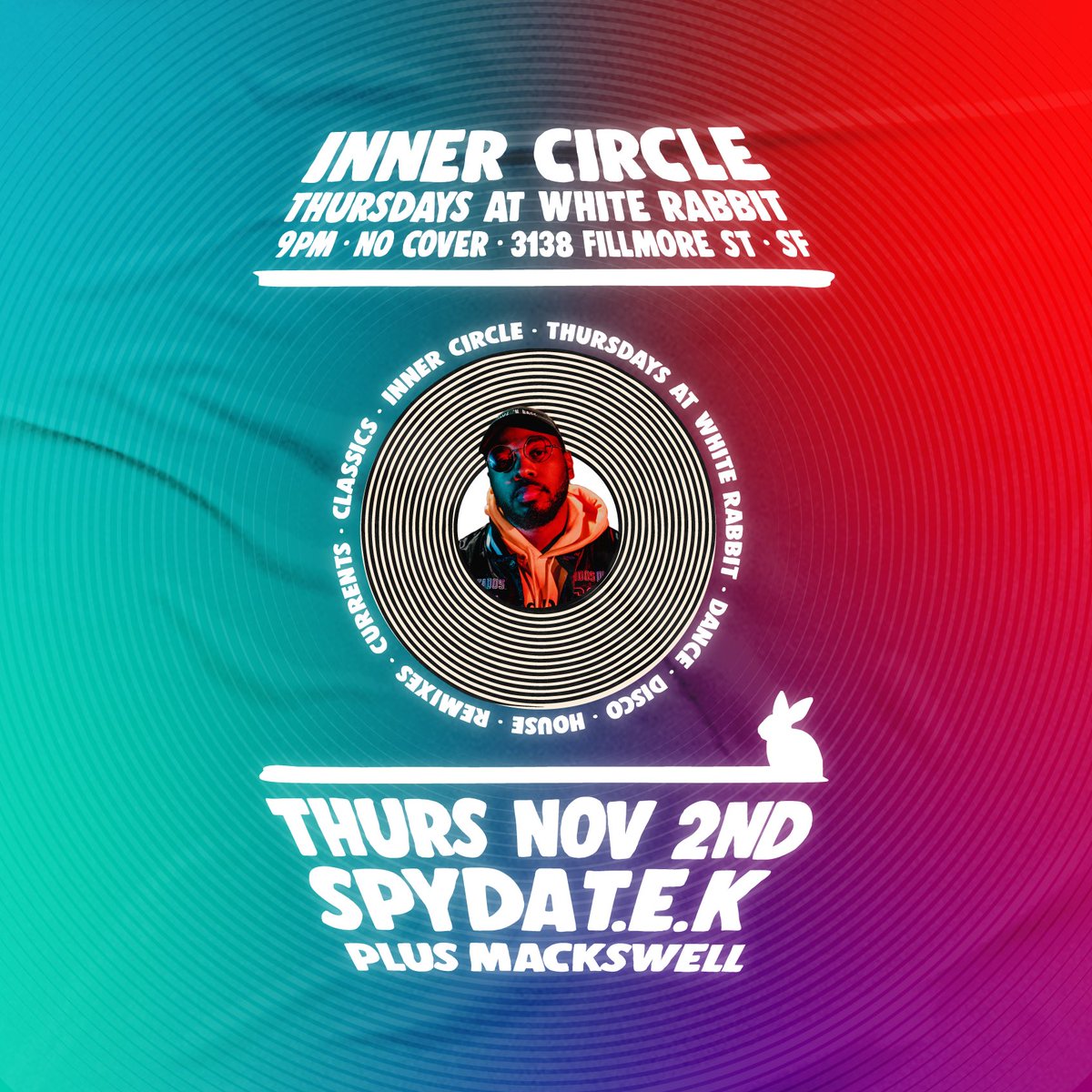 San Francisco tonight w/ my dude <a href="/djMackswell/">MΔCKSWΣLL</a> 
<a href="/WhiteRabbitSF/">The White Rabbit</a>