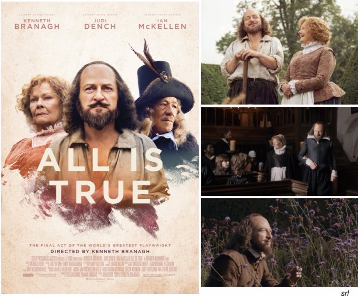 9pm TODAY on @BBCFOUR  👌Worth a Watch👌

 The 2018 #Historical #Fictional #Bio #Drama film🎥 “All is True” directed by #KennethBranagh & written by #BenElton

🌟#KennethBranagh (as William Shakespeare)
 #JudiDench #IanMcKellen #LydiaWilson #KathrynWilder #JimmyYuill