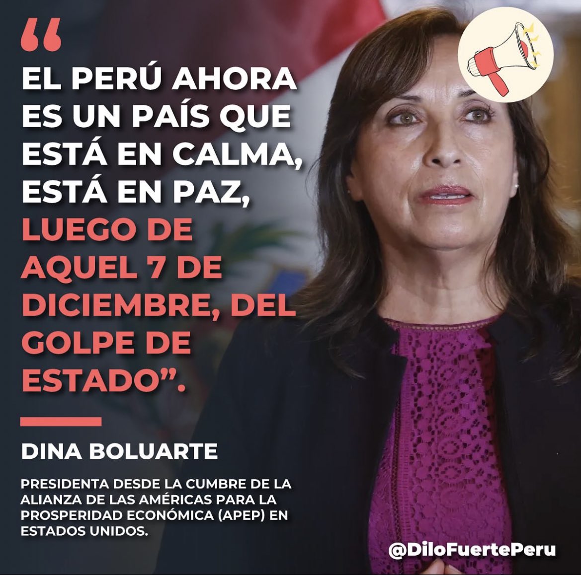 moraolivaresdmo's tweet photo. Definitivamente la señora Boluarte vive en Narnia. ¿Calma cuando estamos tomados por gangsters en la política? ¿Paz cuando no hay justicia por más de 50 muertos en SU gobierno? ¿Conoce el Tren de Aragua o cree que es el COVIDA 🇻🇪? ¡No hay paz sin seguridad y justicia! https://t.co/FVODr46U9d