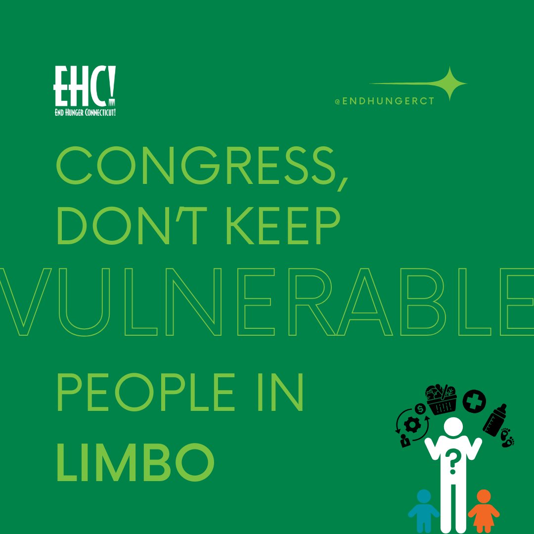 EndHungerCT's tweet photo. We implore Congress to:
1️⃣ Pass a budget decision before the extension expires 2️⃣ Fully #FundWIC projections 3️⃣ Oppose harmful changes to SNAP to maintain the supports that so many friends and neighbors in CT and across the country depend on to survive #SNAPMatters #endhunger https://t.co/s4uqEn7lip