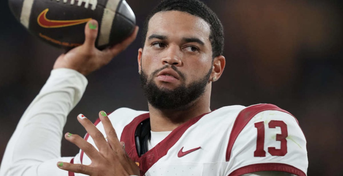 RookieWatxh's tweet photo. NFL teams that Caleb Williams would automatically become the QB1 on tomorrow:

• Jets (Zach Wilson)
• Patriots (Mac Jones)
• Raiders (Aidan O’Connell)
• Broncos (Russell Wilson)
• Steelers (Kenny Pickett)
• Browns (PJ Walker)
• Colts (Gardner Minshew)
• Cowboys (Dak Prescott)
• Commanders (Sam Howell)
• Giants (Daniel Jones)
• Seahawks (Geno Smith)
• 49ers (Brock Purdy)
• Rams (Brett Rypien)
• Cardinals (Clayton Tune)
• Vikings (Jaren Hall)
• Packers (Jordan Love)
• Bears (Tyson Bagent)
• Falcons (Taylor Heinicke)
• Saints (Derek Carr)
• Buccaneers (Baker Mayfield)

The USC QB is arguably a Top-10 QB the moment he steps into the NFL 😳