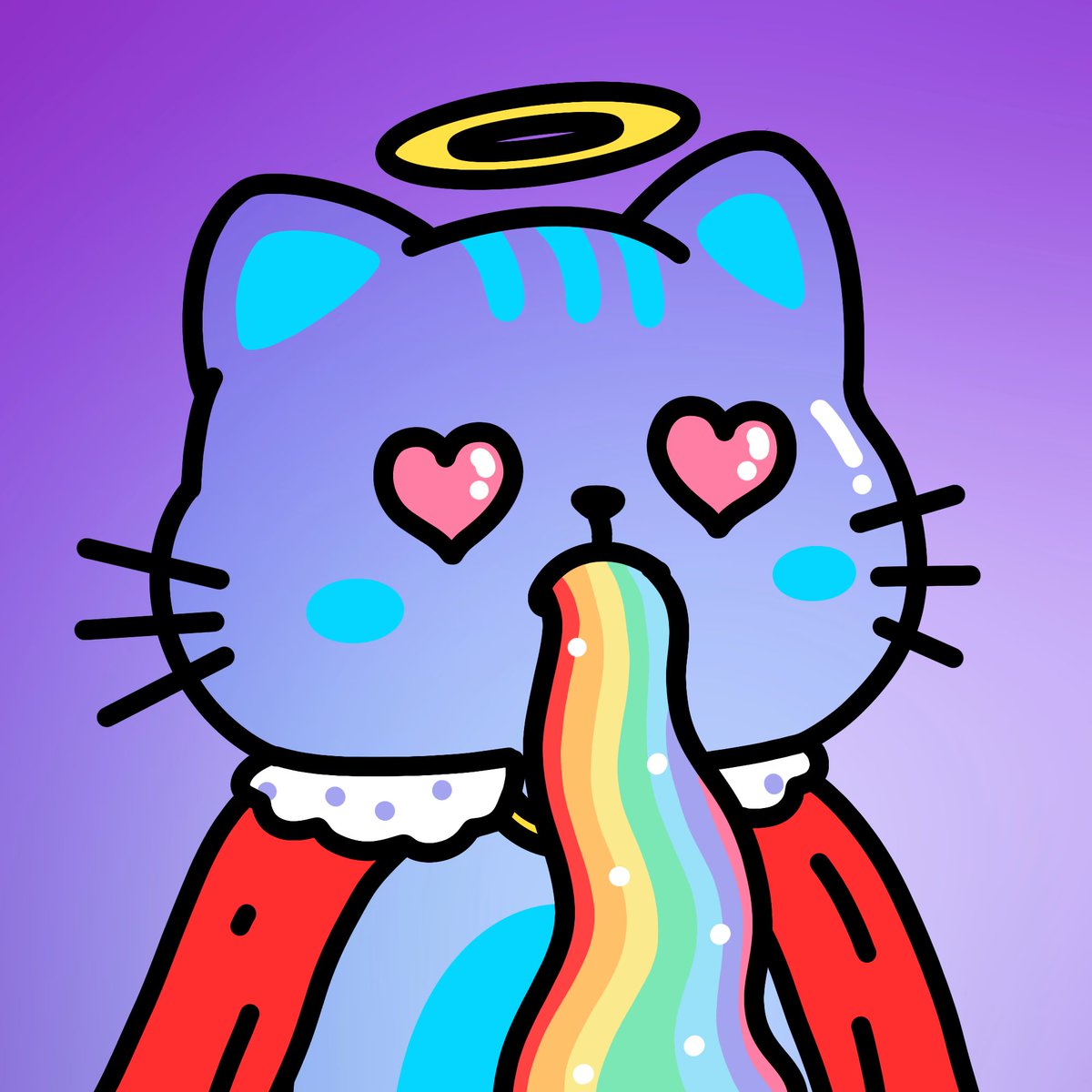 MEG9313's tweet photo. @pudgycatsnft @opensea @openseapro @TheInvaderNFT MEEEEEEOWW !! 😻💜💜 https://t.co/giBTiTP5py