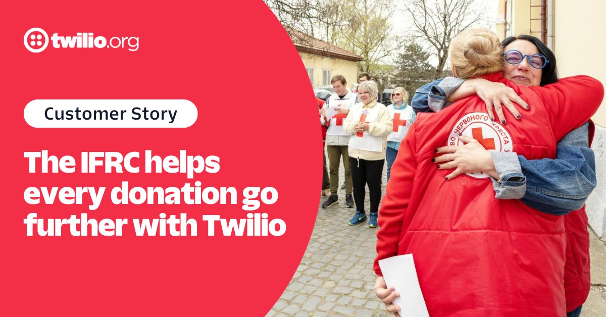 Cash and voucher assistance, delivered digitally, at scale. Explore how <a href="/ifrc/">IFRC</a> is leveraging Twilio Flex to efficiently provide support to those displaced by conflict. bit.ly/3tPiQBL