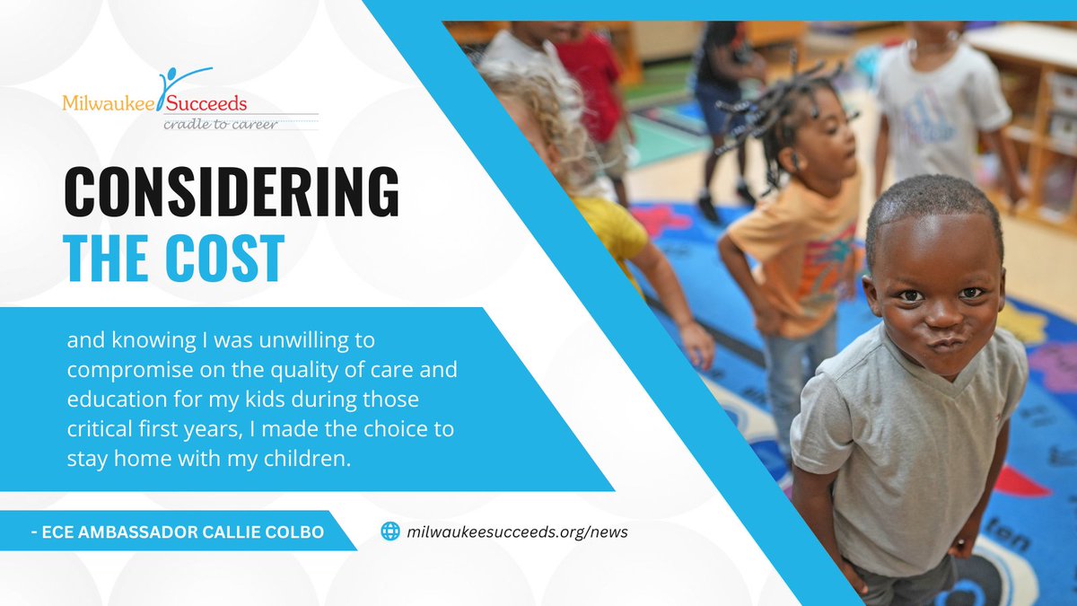 MKESucceeds's tweet image. Imagine if families didn’t have to choose   between affordable, quality care and their jobs. That’s the future we’re fighting for. #fundECE #investinECE #ECEmatters milwaukeesucceeds.org/news/wait-list…