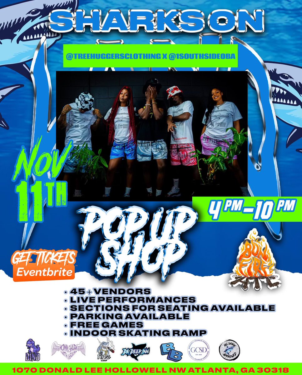 Treehuggersclo's tweet photo. Next Saturday 11.11.23 💚‼️ @treehuggersclothing  Is A Featured Vendor At Sharks On Land 🦈⭕️‼️

Powered By : @yungmarleysge X @_Sharklato 

We’re Dropping New Exclusives , Bringing Out Archive Pieces And Most Deflee Hugging Some Of The Finest Trees 🌳🫂👕🛒‼️ https://t.co/BSZttVx5Eo