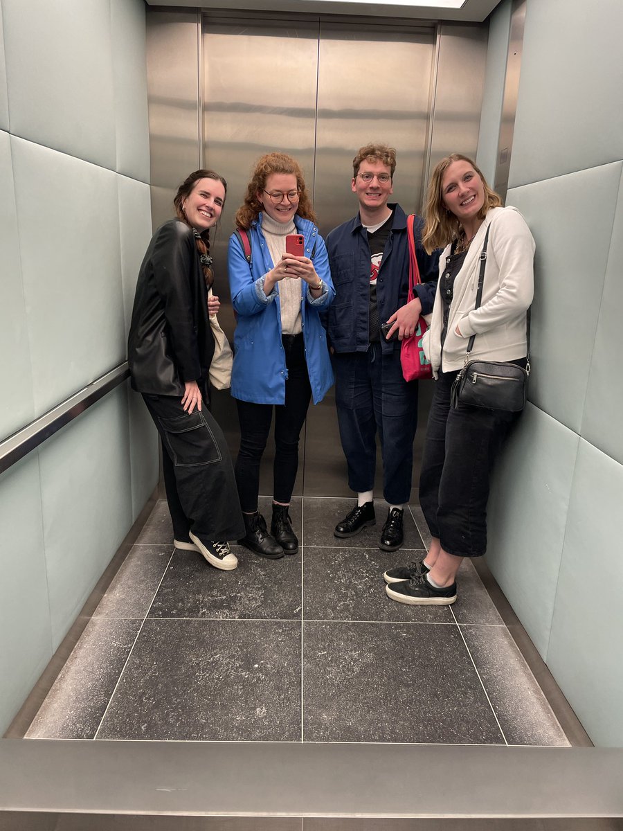 Commemorated with my final Carmelite House lift selfie with members of the best marketing and PR team
