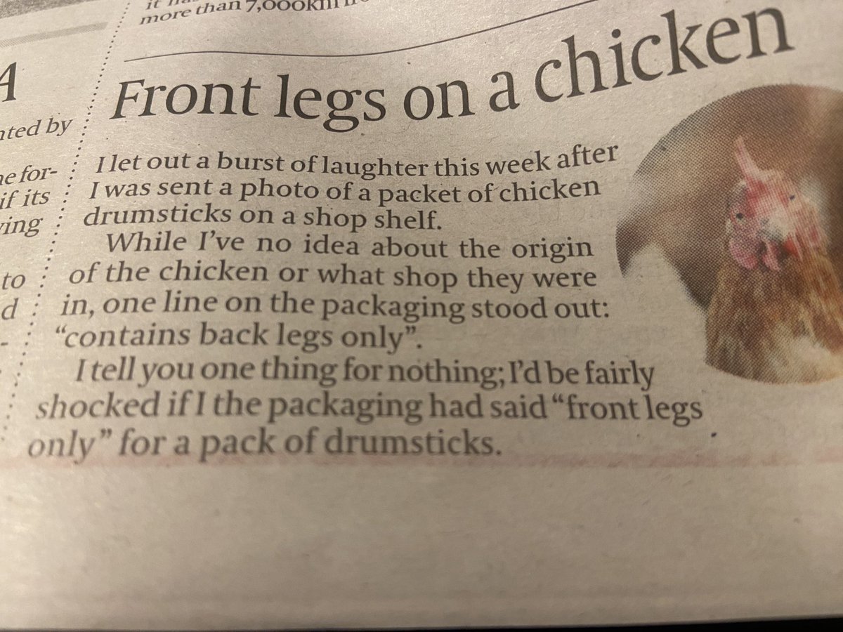 Do you prefer front or back legs ⁦<a href="/MooreMolenan/">Robert Moore</a>⁩ ⁦<a href="/farmerkaney/">Richard Kane</a>⁩