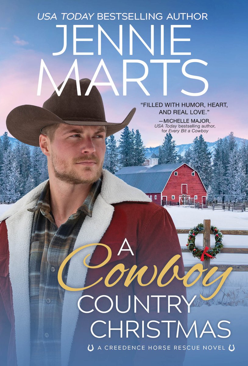 <a href="/JennieMarts/">Jennie Marts</a> sure knows #SmallTowns, #cowboys, &amp; #SecondChanceRomances!
#ACowboyCountryChristmas is Book 6 in her #CreedenceHorseRescue series &amp; it's so good! Funny, heartfelt, &amp; absolutely heartwarming! Full #review on the blog: iheartbooks4.blogspot.com/2023/10/review… #NetGalley #JennieMarts