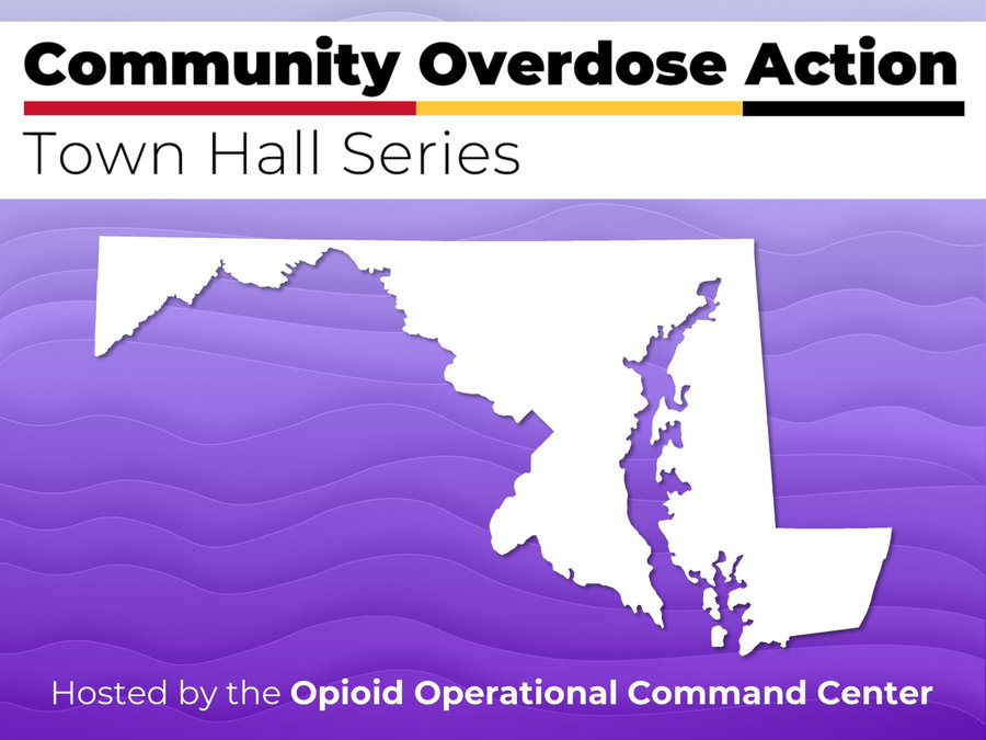 --LIVE TONIGHT @ 6:30 pm--

Maryland’s Opioid Operational Command Center, in partnership with Montgomery County’s DHHS, will host a town hall to hear ideas from residents on how Maryland can address the opioid crisis. 

TO WATCH LIVE ➡️ ow.ly/cQlh50Q2Gp4