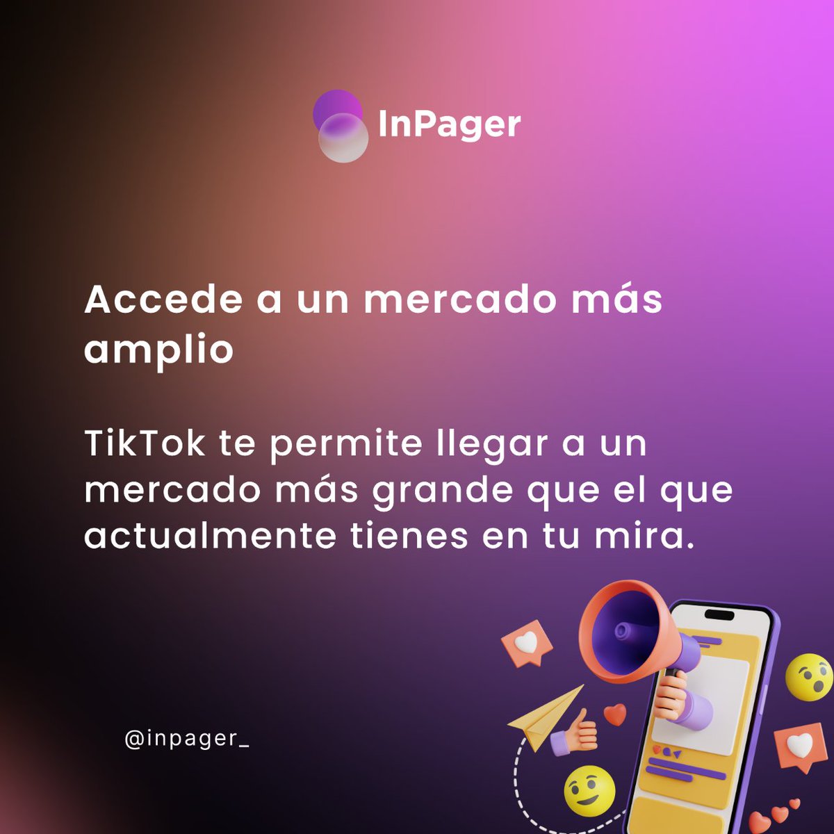 InPager's tweet photo. 📲¡Hola Marketers! 

¿Cómo están? 

💡TikTok for Marketers📱

#marketing #podcast #redessociales #contentcreator #influencermarketing https://t.co/ZfjUi8phUZ