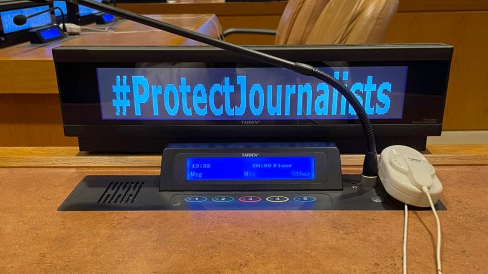GRUN_NY's tweet photo. #ProtectJournalists  
International Day to🛑End Impunity for Crimes against #Journalists
The #GoF for the #ProtectionofJournalists chaired by 🇬🇷🇫🇷🇱🇹  &amp; @UNESCO at today's special event highlighting the crucial role of the judiciary 
🙏🇺🇳🙏to all the Speakers &amp; Participants https://t.co/wr6Zoct4pM