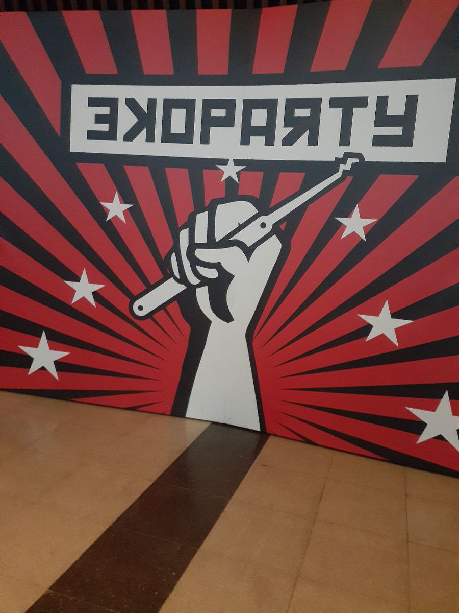 SASOConf's tweet photo. Nos vamos despidiendo del 2do día en @ekoparty 

¡Mañana último día!, no dejes de pasar por nuestro stand

#eko2023 #sasoconf #infosec #softwarelibre #cec https://t.co/vczshQ9vCd