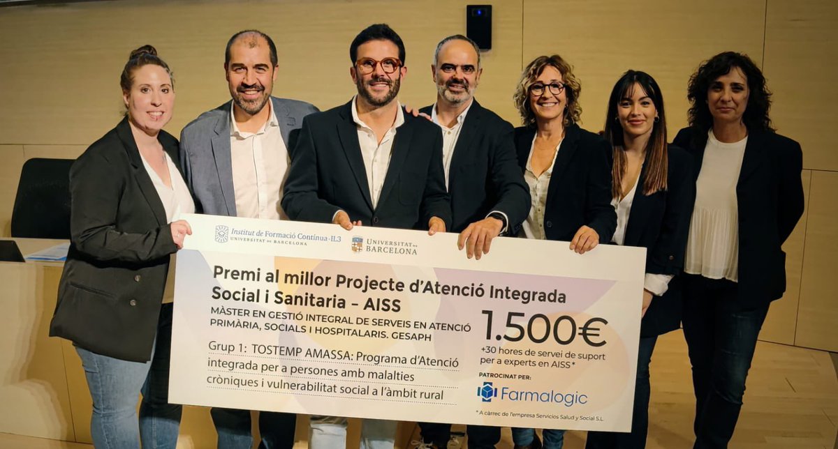 cristina_rovira's tweet photo. Avui ha sigut un gran dia!
Una gran empenta per seguir treballant en l’atenció integrada Social i Sanitària!
Gràcies a l’equip de professionals que fan del màster GESAPH a @UB_IL3 d’un repte, com és l’atenció integrada, a oportunitat per crear sinergies entre socials i sanitaris https://t.co/ZsbdfBV1DK