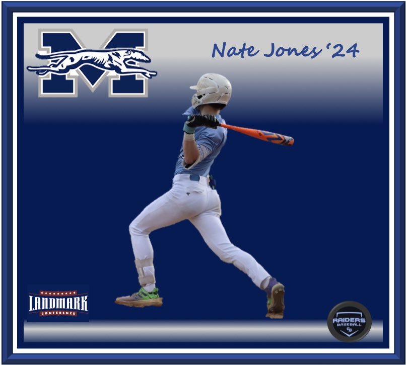 On behalf of the entire CrossBridge Raiders Baseball Program, I am proud to announce that Nate Jones (‘24 CB Raiders) has committed to play baseball at Moravian University. Congratulations to Nate, Coach Coe and his Greyhound coaching staff. Coach Kraemer