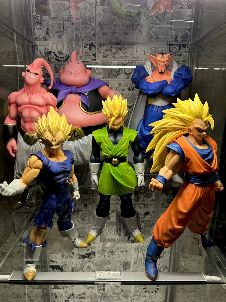 onshmeee7's tweet photo. Buu Saga Collection 🐉 It’s growing!!! The Great Battle Of The Universe 😱 
.
.
.
.
#majin #majinbuu #majinbuusaga #superbuu #majinvegeta #debura #ssj2 #ssj2gohan #gohan #ssj3 #ssj3goku #Goku #kakarot #DBZ #DragonBall #DragonBallZ #masterlise #figure #collection #ichibankuji #FYP https://t.co/OqDNOw515B