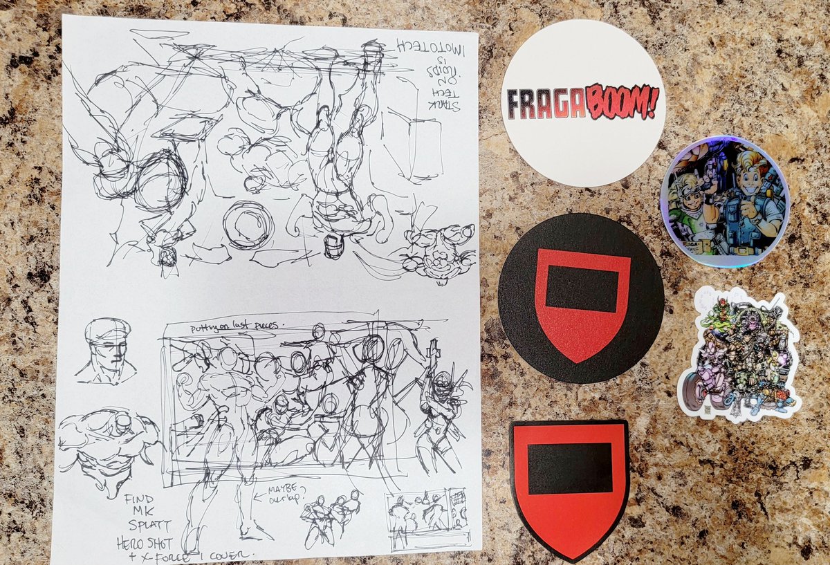 Some surprise awesome swag from Incredible Comics YT membership @couchdoodles @FragaBoom 

Thanks Fraga and Mr. Green!