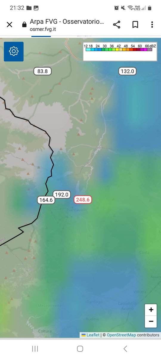 Piancavallo, prealpi friulane, siamo arrivati a 250 mm.
Tutta acqua che scende a valle.. stazione più piovosa attualmente del Friuli e probabilmente del Triveneto