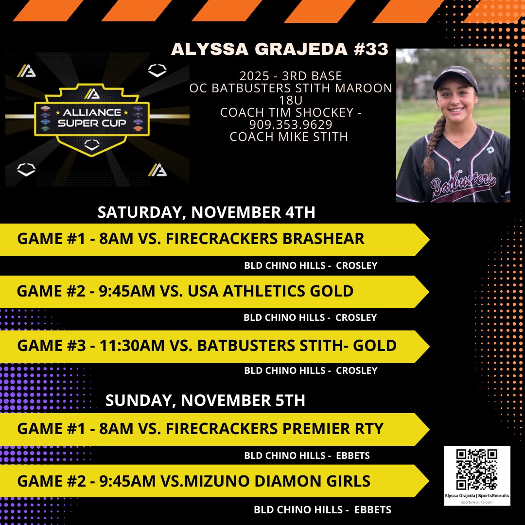 🚨Schedule Drop🚨 
Alliance Ready - Starts this weekend at BLD Chino Hills at 8am <a href="/TopPreps/">TOP PREPS @TopPreps | X | Sports News & Recruiting</a> <a href="/SportRecruit/">SportRecruit.com</a> <a href="/DirectRecruits/">Direct Recruits</a> <a href="/thealliancefp/">The Alliance Fastpitch</a>