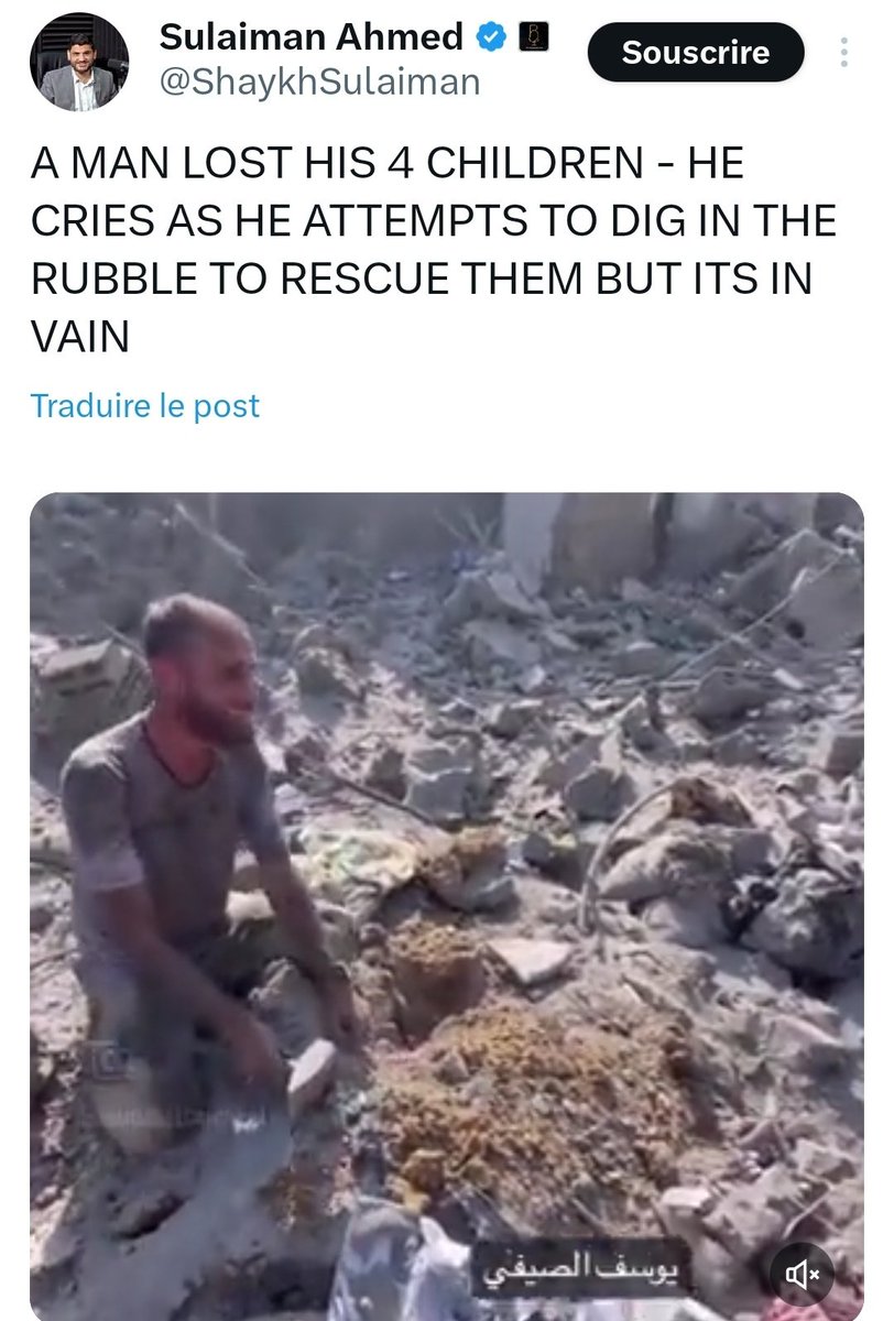 Y'en a un qui pleure pour une fake news

L'autre parce que ses 4 enfants sont ensevelis sous les décombres

Le contraste est indécent... <a href="/EricNaulleau/">Eric Naulleau</a> tu es une des personnes les plus ignobles que je connaisse