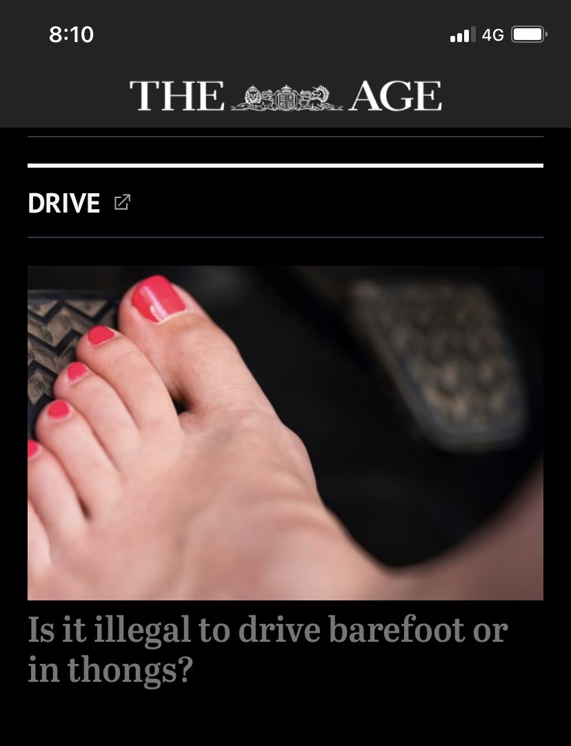 NadiaHume's tweet photo. Are all those toes real in todays Age newspaper? https://t.co/OdZlVcAXcf