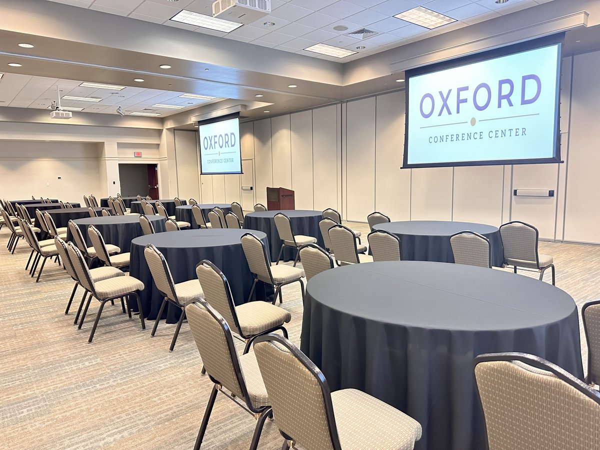 McCartyArchs's tweet photo. Congratulations to the newly-renovated @OxfordConfCenter on their ribbon-cutting ceremony this week! #McCartyArchitects was glad to offer interior design services to renovate this beautiful space. https://t.co/1txutBErWh