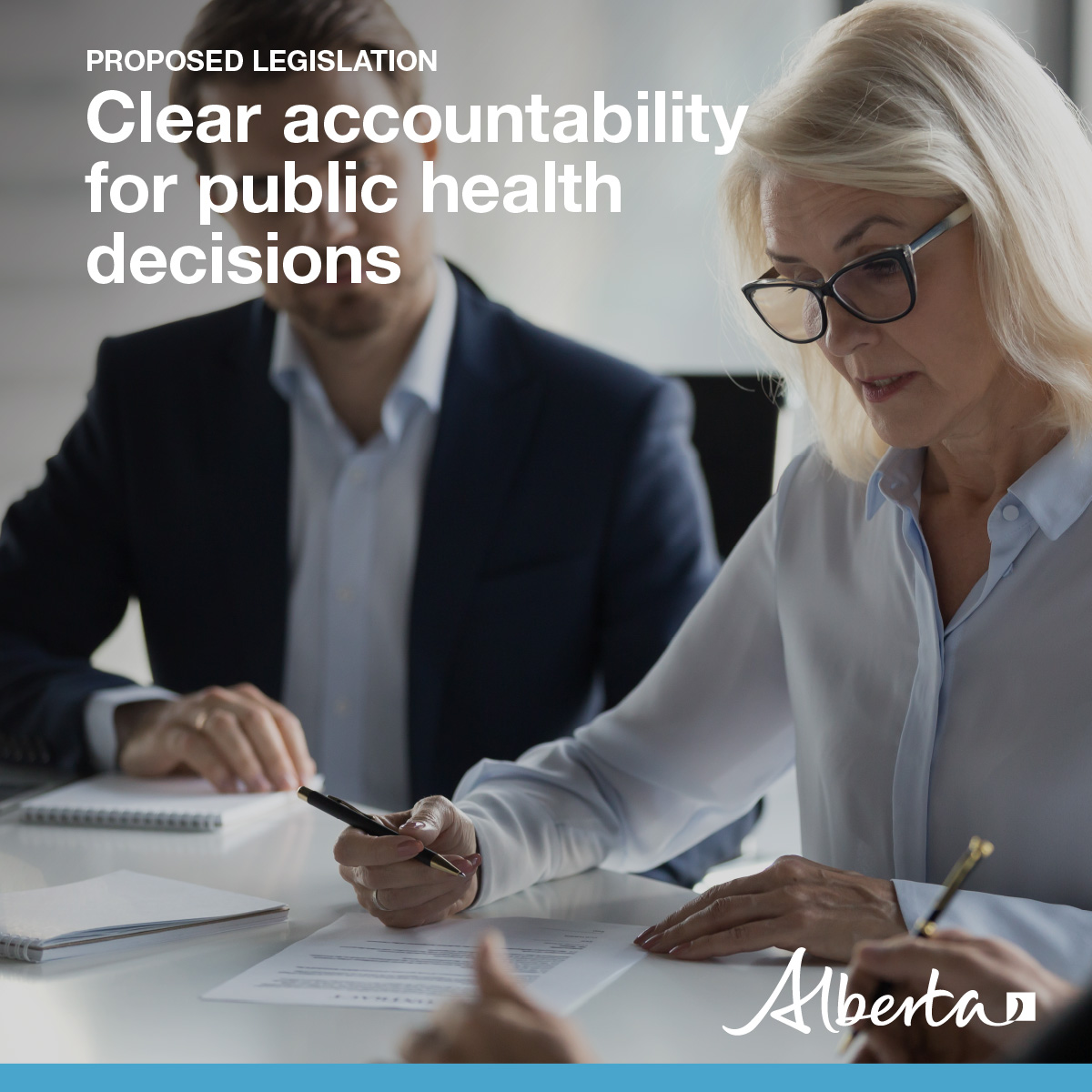 YourAlberta's tweet photo. If passed, Bill 6, the Public Health Amendment Act, will amend Section 29 of the Public Health Act, to clarify the roles &amp; accountability of Cabinet &amp; medical officers of health, including CMOH, in future declared states of public health emergency: https://t.co/al2RZcVyX6 https://t.co/fA5xLWE1vJ
