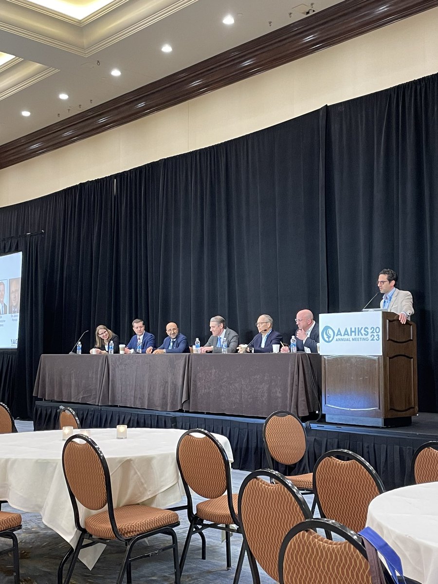 First day of the @AAHKS Annual Meeting kicked off with the resident lab course Join us now for the YAG panel hosted by our chair Jesse Wolfstadt @ParviziJavad @CoryCalendineMD @ACR_MD