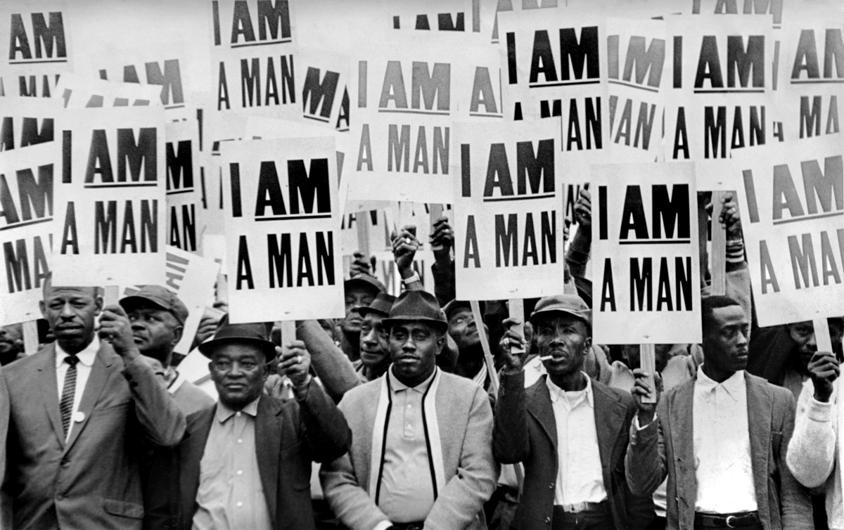 peterckelley's tweet photo. @Seth_Troutt Super interesting, Seth. I jotted down some similar thoughts last week when visiting Memphis and being stuck by the protest signs from the 1968 sanitation workers strike. Being men, in these courageous brothers’ case, meant refusing to be treated like animals. https://t.co/89jWrnbVzc