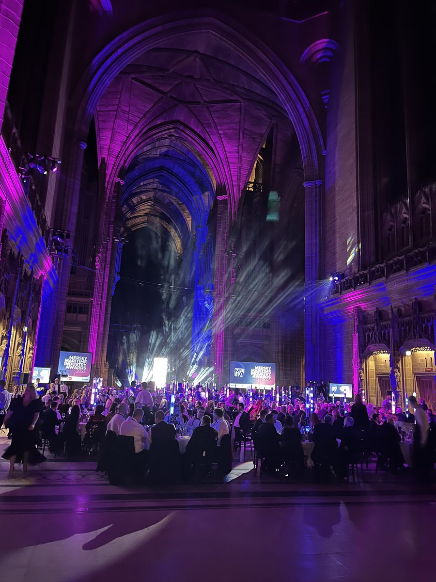 Baker_RH's tweet photo. Amazing night celebrating all things maritime in LCR at the Mersey Maritimes Awards #MMIA23 at Liverpool Cathedral https://t.co/xqciAX1T9T