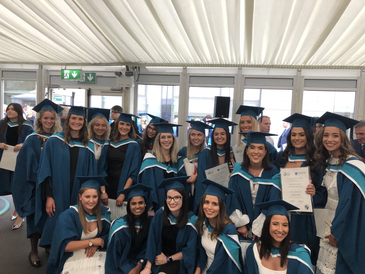 Huge congratulations to our graduating students from the BSc in Human Nutrition &amp; Dietetics at TU Dublin and Trinity College Dublin; well done to all and to the staff from both universities who supported you over the past 4 yrs. Enjoy the celebrations 🎉👌
