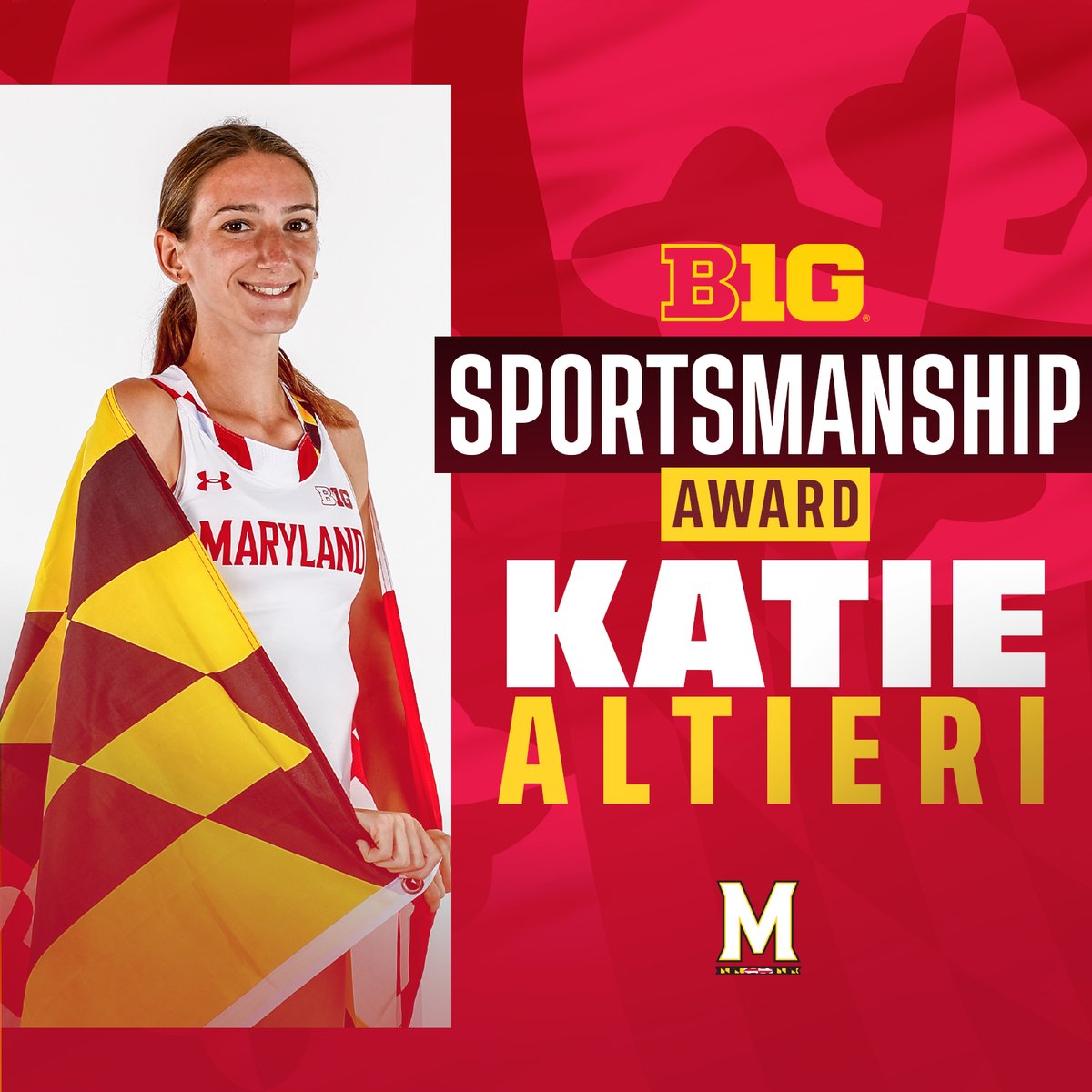 Our <a href="/bigten/">Big Ten Conference</a> Cross Country Sportsmanship Award Honoree: <a href="/katiealtieri1/">katie</a> 👏

#KeepUp🐢