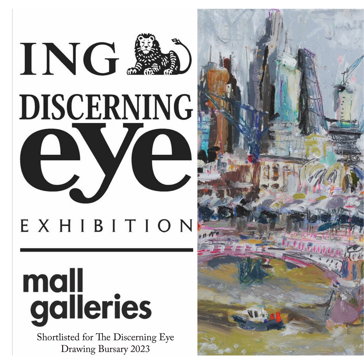 Really thrilled to be shortlisted for the Discerning Eye Drawing Bursary 2023! 
17 to 26 November.
Winner announced at Private View on 16th Nov <a href="/mallgalleries/">mallgalleries</a>
Thank you @ingdiscerningeye <a href="/parkerharrisco/">Parker Harris</a>
#INGDiscerningEye2023 #parkerharris #ingdiscerningeye #drawingbursary