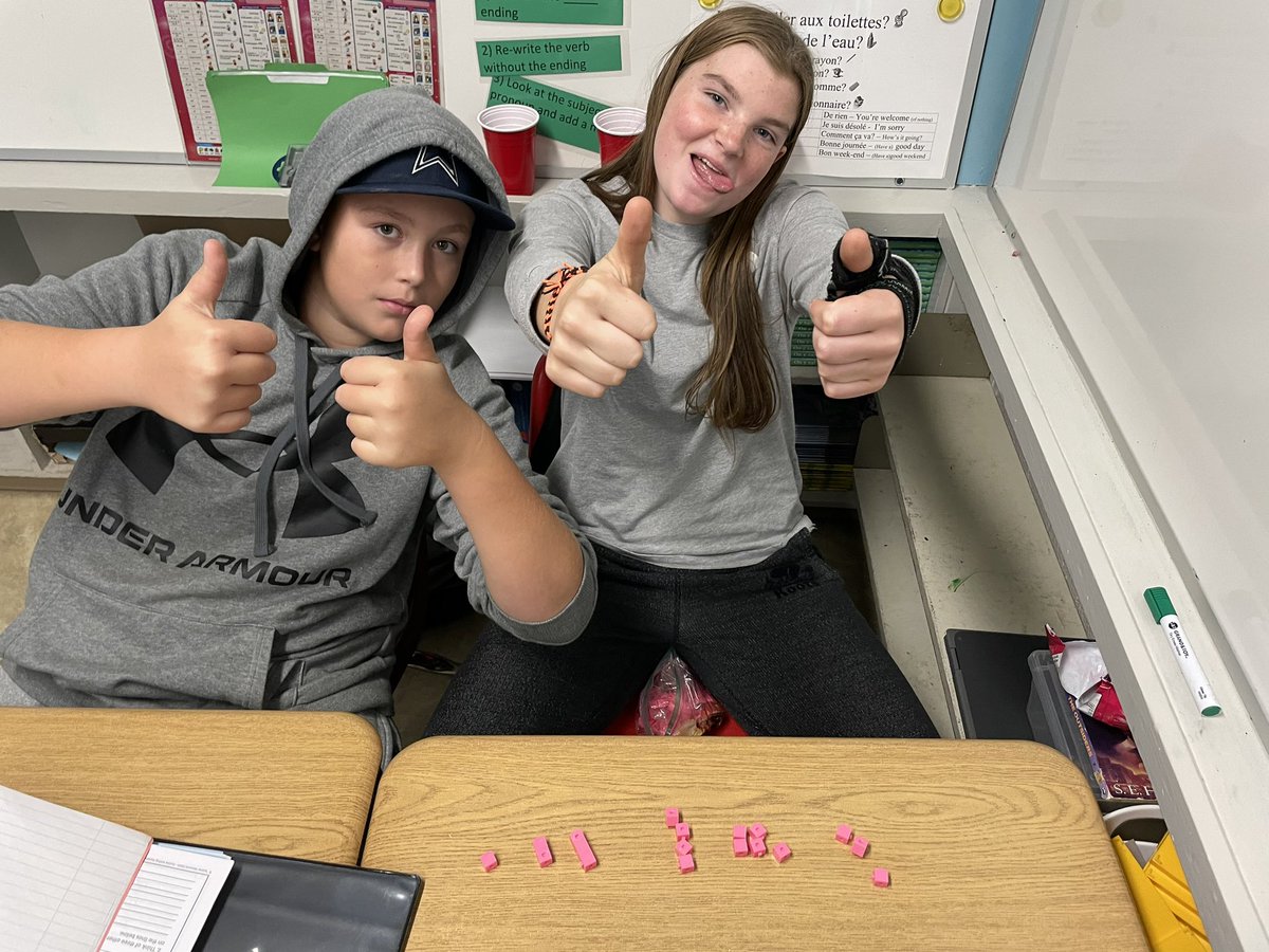 Used manipulative today to represent patterns in linear relations. <a href="/WalpoleNorth/">Walpole North</a> <a href="/GEDSB/">Grand Erie District School Board</a> <a href="/mrs_petrella/">Mrs. Petrella</a>