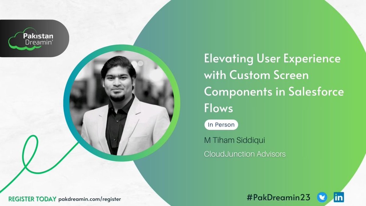 If you're looking for ways to make your @salesforce #flows more engaging and user-friendly, then you don't want to miss this session at @PakDreamin ! 🚀 Get ready for an immersive session where we'll turn ordinary into extraordinary! See you at the forefront of innovation.