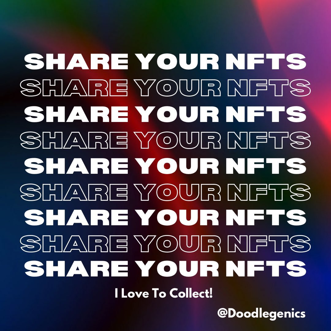 Doodlegenics's tweet photo. Who Needs A Sale? Drop Your NFTs 💎

-JPEGs / PNGs 
-Collection Link 
-NFT Price / $$$ 

Retweet &amp; Reply I Will Support YOU🫵 https://t.co/0vWfwUBhN0