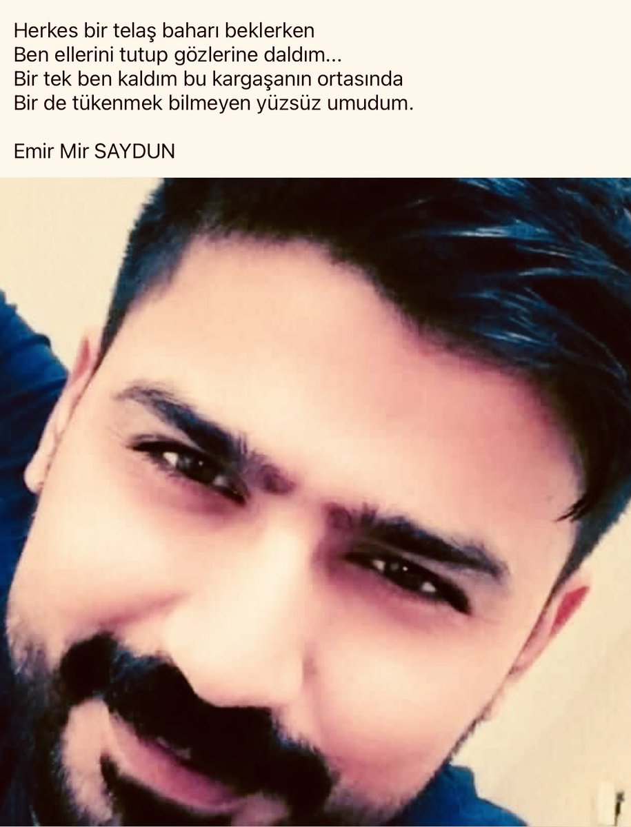 Emir Mir Saydın Kaybetmişiz Işıklar içinde uyu…