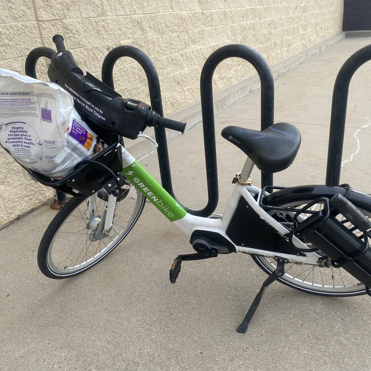 When your ebike is in the shop but you still need to buy dog food. Get <a href="/GREENbikeUtah/">GREENbike</a>!