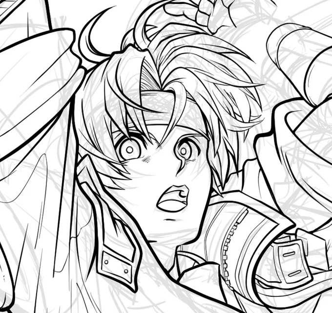 I didn't have time to finish it, but I was drawing something for #SO2R release day. I'll finish later 🥲 go play star ocean 2!