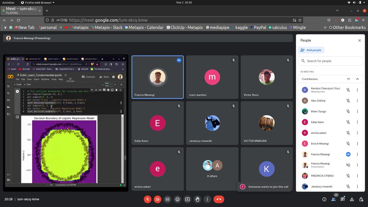 😃awesome session by <a href="/WaithakaFM/">Waithaka Francis</a> on scikit learn in preparation for #dsaicHack2023

#python
#ml
#DataScience