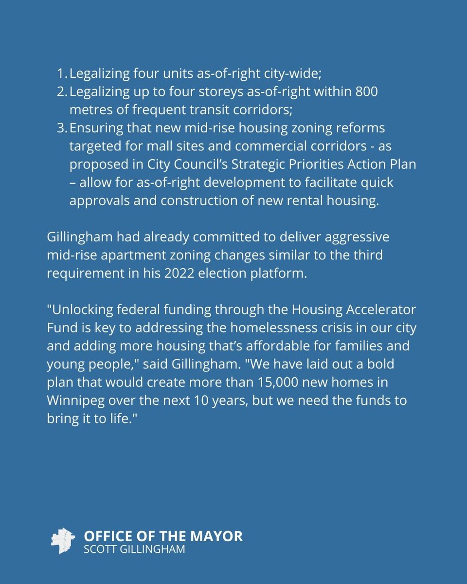 ScottGillingham's tweet photo. Attached is my news release from today, along with a letter from Federal Housing Minister @SeanFraserMP outlining the federal government's request. 3/3 https://t.co/igrhTAXU0n