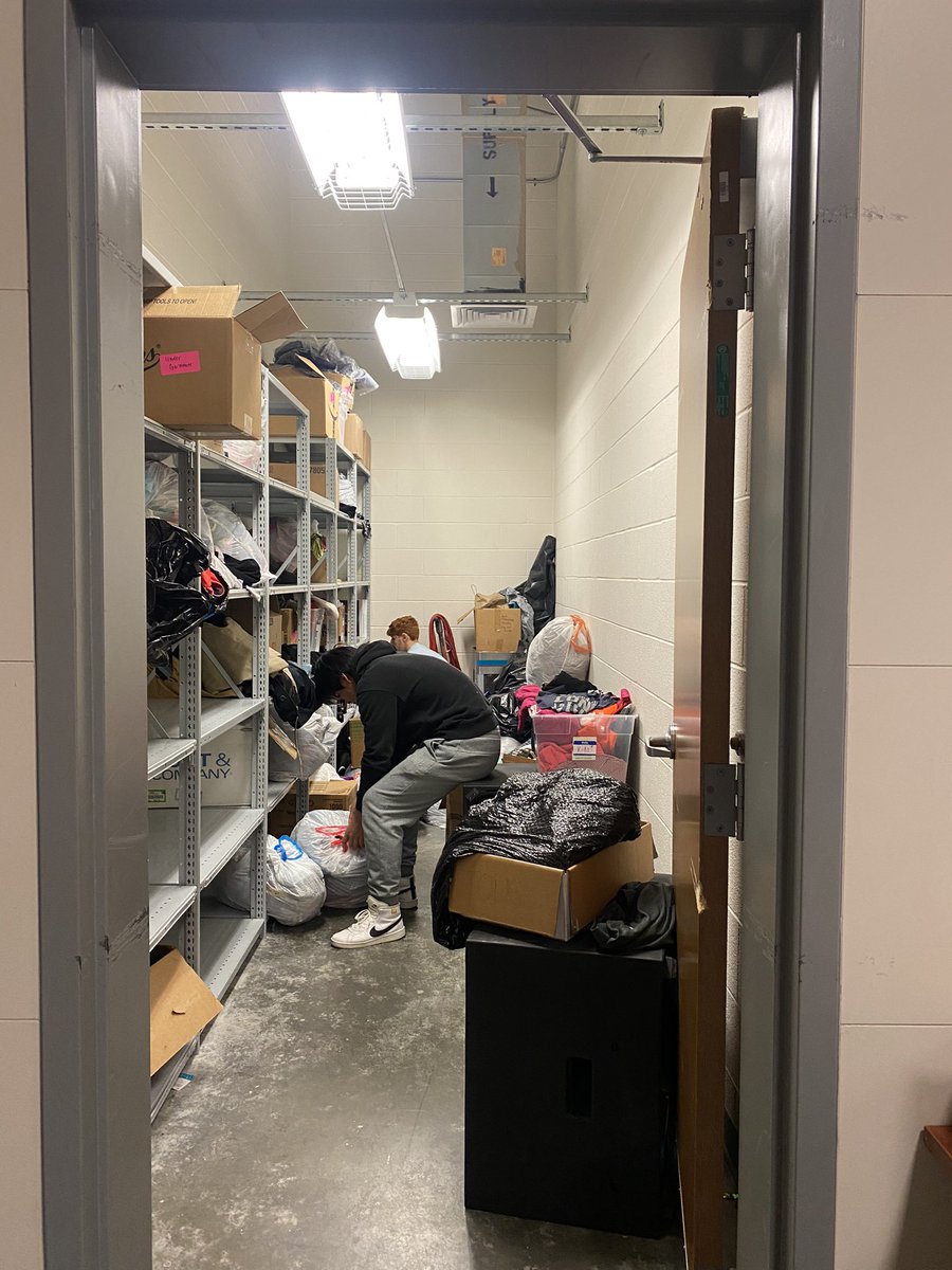 BensonEnglish's tweet image. I’ve spent the past two afternoons working on our Cadet Closet with an amazing team of students #bigfred #cadetcommunity 💛🖤 @CadetsPrincipal