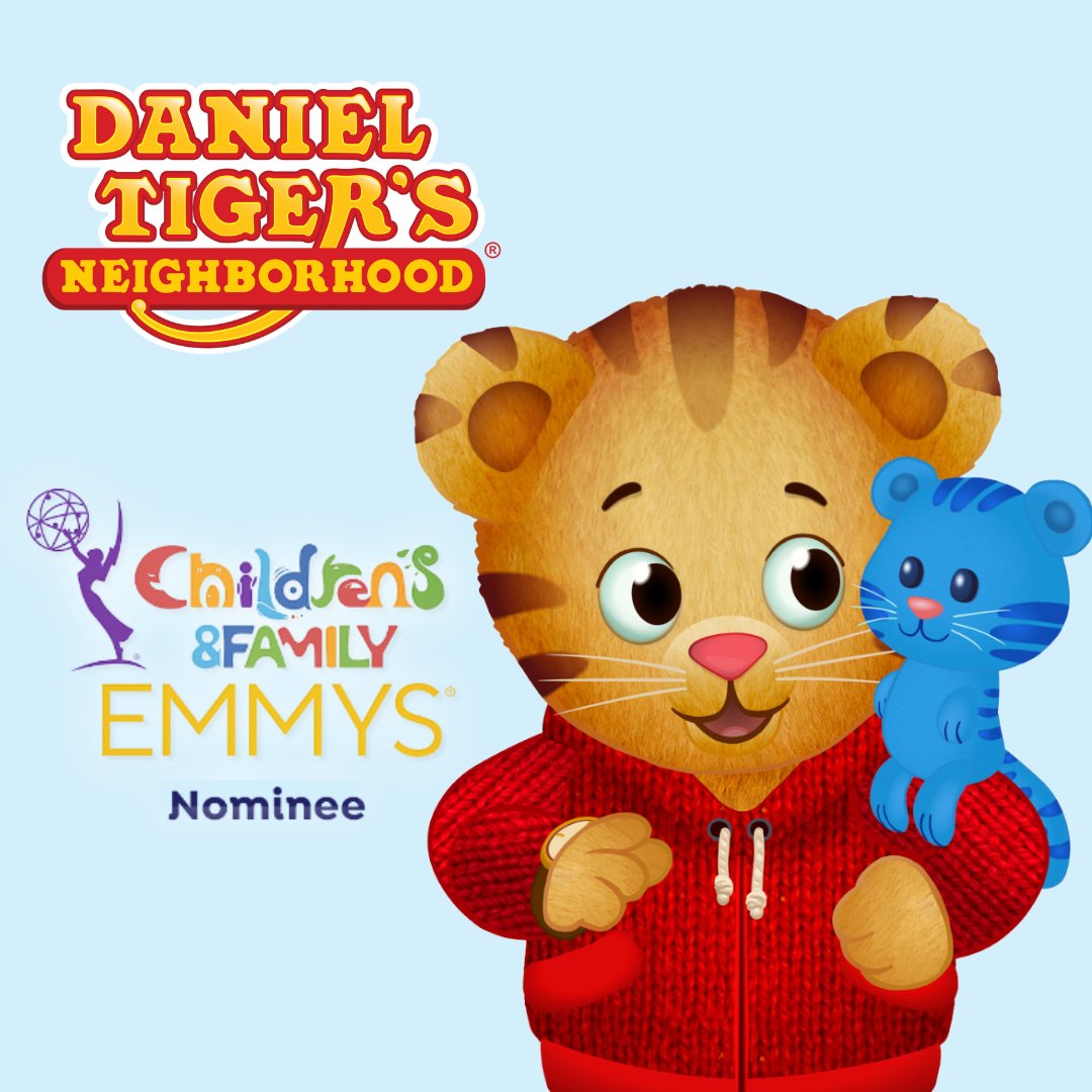 Tigertastic! Daniel Tiger’s Neighborhood is a Children's & Family Emmys nominee for Outstanding Writing For a Preschool Children’s Animated Program.