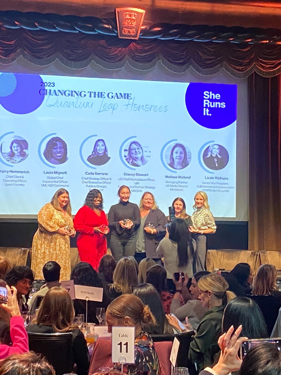 VMLYR's tweet photo. Celebrating #GameChanger @lmigno, #VMLYRCommerce Global Chief Experiential Officer, for being bold, brave and ambitious in ensuring a quantum leap forward for our industry in innovation and inclusion. Congratulations on being recognized by @SheRunsItOrg. #WeAreVMLYR https://t.co/pcRxPNt80G
