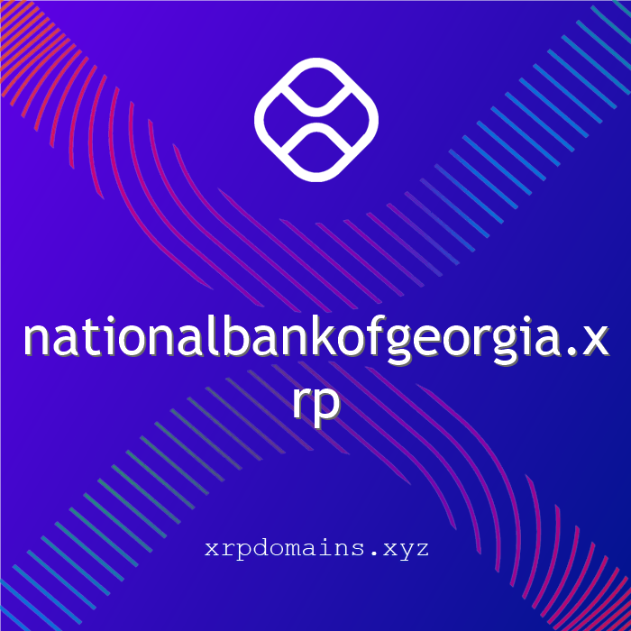 XRP Domain New Registrations:

nationalbankofgeorgia.xrp

@xrpdomain #xrpdomains $XRP #domain #web3domains #XRP #XRPLCommunity #XRPL xrpdomains.xyz