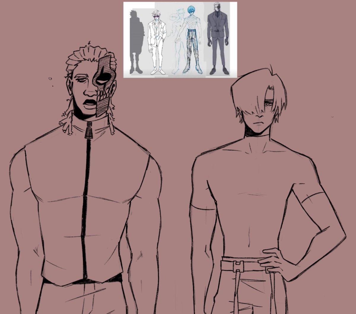 wanted to draw tristamp livio again (first thing is from months ago idk when but i jst never posted it) 