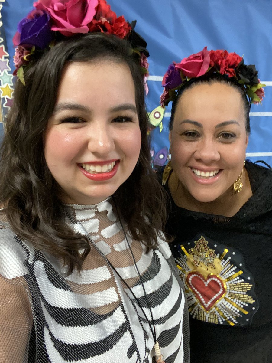cses_tech's tweet photo. Growing up, none of my teachers looked like me. Now as an adult, I take pride in getting to celebrate cultural traditions like Dia De Los Muertos with my students and coworkers. ❤️ https://t.co/7bYXUdz7U2
