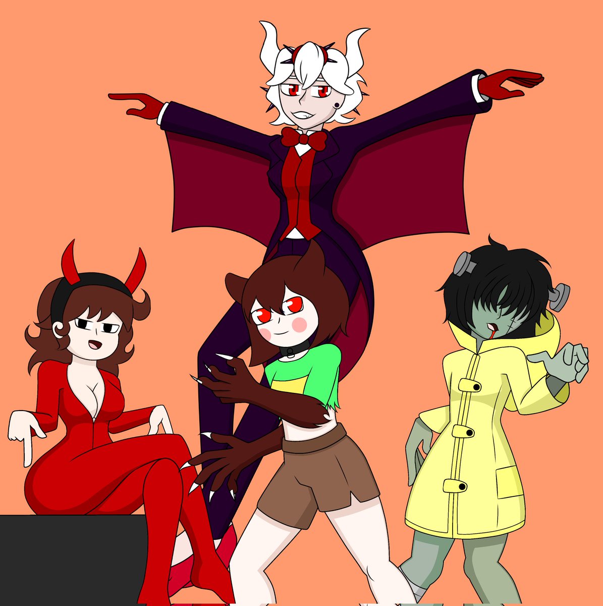 Cerch14's tweet photo. Muy buenas gente, aquí le traigo un pequeño "redibujo" de un dibujito que hice para el halloween del 2021 espero que le guste.

https://t.co/IJtBkXgiC2

#Halloween #dibujodigital #dibujo #Helltaker #Helltakerfanart #undertale #undertaleFanart #fnfgf #LittleNightmares #fanart https://t.co/6rl2urSbZh