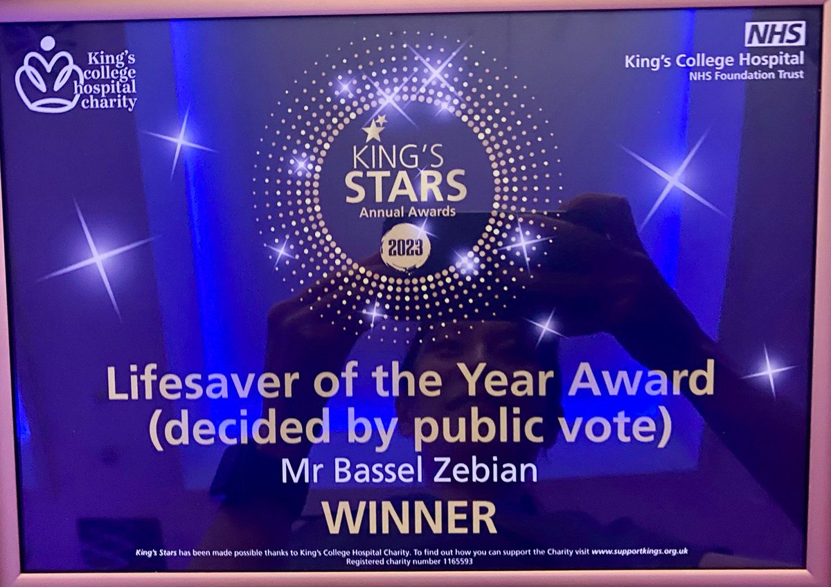 King's Neurosurgery (@kingsneuro) on Twitter photo Congratulations 🥂 to our very own Mr <a href="/BasselZebian/">Bassel Zebian</a>, Consultant Adult and Pediatric Neurosurgeon <a href="/KingsNeuro/">King's Neurosurgery</a> for being awarded “Life Saver of the year Award” 🥇 by public vote on the yearly <a href="/supportkings/">King's College Hospital Charity</a> King’s 💫 awards 2023 for his pioneering work on endoscopic fetal surgery. Congratulations 🥂 to our very own Mr <a href="/BasselZebian/">Bassel Zebian</a>, Consultant Adult and Pediatric Neurosurgeon <a href="/KingsNeuro/">King's Neurosurgery</a> for being awarded “Life Saver of the year Award” 🥇 by public vote on the yearly <a href="/supportkings/">King's College Hospital Charity</a> King’s 💫 awards 2023 for his pioneering work on endoscopic fetal surgery.