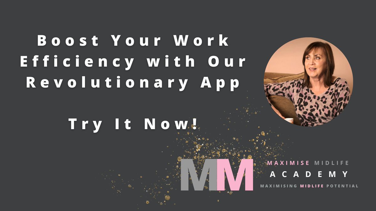 It's time to simplify how you work and live by having everything you need in one place on an easy to use app.

Find out whether it will work for you and FINALLY give you the support you need 👉 maximisemidlifecoaching.com/demo 

#Entrepreneurship #businessgrowth #maximisemidlife