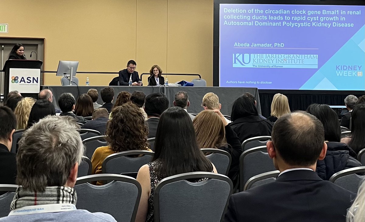 Alan Yu🇭🇰 (@alanyuneph) on Twitter photo <a href="/jamadar_abeda/">Abeda Jamadar</a>
Two <a href="/KUJGKI/">KU Jared Grantham Kidney Institute</a> trainee talks in the same PKD session!
<a href="/ASNKidney/">American Society of Nephrology</a> #KidneyWeek <a href="/jamadar_abeda/">Abeda Jamadar</a>
Two <a href="/KUJGKI/">KU Jared Grantham Kidney Institute</a> trainee talks in the same PKD session!
<a href="/ASNKidney/">American Society of Nephrology</a> #KidneyWeek